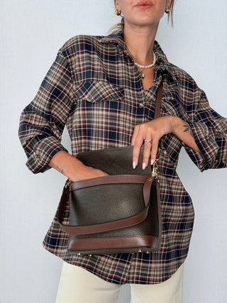 Borsa Ellen Nero e cioccolato