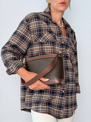 Borsa Ellen Nero e cioccolato