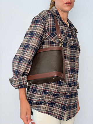 Borsa Ellen Nero e cioccolato