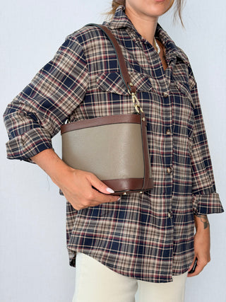 Borsa Ellen Taupe e cioccolato