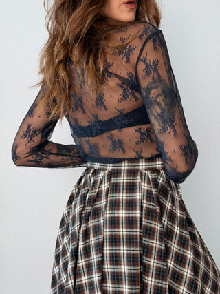 Maglia pizzo blu - Susy Mix